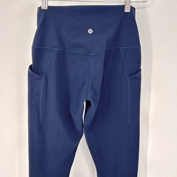 Lululemon Leggings Womens Align Pants w/ Pockets 25” Athleisure True Navy Size 6 - Picture 7 of 8